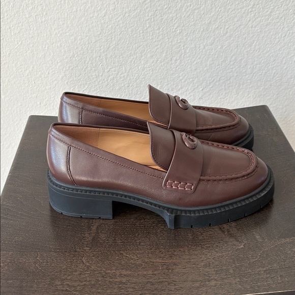 Coach Dark Brown Leah Loafer - Picture 5 of 11